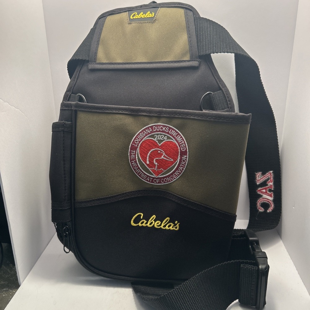 Cabela's Divided Shell Pouch Unisex OS Green New Ducks Unlimited 2024 Shooting